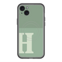 スリムプロテクションプレミアムケース with MagSafe［ オリジナル - initial two tone - H green ］