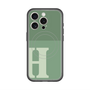 スリムプロテクションプレミアムケース with MagSafe［ オリジナル - initial two tone - H green ］