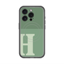 スリムプロテクションプレミアムケース with MagSafe［ オリジナル - initial two tone - H green ］