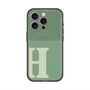 スリムプロテクションプレミアムケース with MagSafe［ オリジナル - initial two tone - H green ］