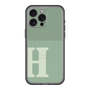 スリムプロテクションプレミアムケース with MagSafe［ オリジナル - initial two tone - H green ］