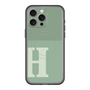 スリムプロテクションプレミアムケース with MagSafe［ オリジナル - initial two tone - H green ］