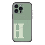 スリムプロテクションプレミアムケース with MagSafe［ オリジナル - initial two tone - H green ］