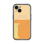 スリムプロテクションプレミアムケース with MagSafe［ オリジナル - initial two tone - I orange ］