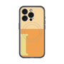 スリムプロテクションプレミアムケース with MagSafe［ オリジナル - initial two tone - I orange ］