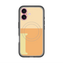 スリムプロテクションプレミアムケース with MagSafe［ オリジナル - initial two tone - I orange ］