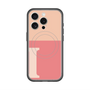 スリムプロテクションプレミアムケース with MagSafe［ オリジナル - initial two tone - I pink ］
