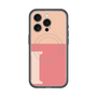 スリムプロテクションプレミアムケース with MagSafe［ オリジナル - initial two tone - I pink ］