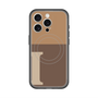 スリムプロテクションプレミアムケース with MagSafe［ オリジナル - initial two tone - I brown ］