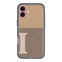 スリムプロテクションプレミアムケース with MagSafe［ オリジナル - initial two tone - I brown ］