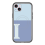 スリムプロテクションプレミアムケース with MagSafe［ オリジナル - initial two tone - I blue ］