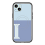 スリムプロテクションプレミアムケース with MagSafe［ オリジナル - initial two tone - I blue ］
