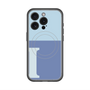 スリムプロテクションプレミアムケース with MagSafe［ オリジナル - initial two tone - I blue ］