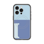 スリムプロテクションプレミアムケース with MagSafe［ オリジナル - initial two tone - I blue ］