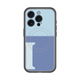 スリムプロテクションプレミアムケース with MagSafe［ オリジナル - initial two tone - I blue ］