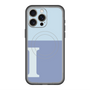 スリムプロテクションプレミアムケース with MagSafe［ オリジナル - initial two tone - I blue ］