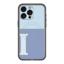 スリムプロテクションプレミアムケース with MagSafe［ オリジナル - initial two tone - I blue ］