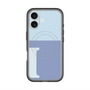スリムプロテクションプレミアムケース with MagSafe［ オリジナル - initial two tone - I blue ］