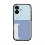 スリムプロテクションプレミアムケース with MagSafe［ オリジナル - initial two tone - I blue ］