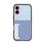 スリムプロテクションプレミアムケース with MagSafe［ オリジナル - initial two tone - I blue ］