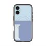 スリムプロテクションプレミアムケース with MagSafe［ オリジナル - initial two tone - I blue ］