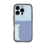 スリムプロテクションプレミアムケース with MagSafe［ オリジナル - initial two tone - I blue ］