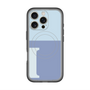 スリムプロテクションプレミアムケース with MagSafe［ オリジナル - initial two tone - I blue ］