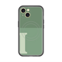 スリムプロテクションプレミアムケース with MagSafe［ オリジナル - initial two tone - I green ］