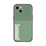 スリムプロテクションプレミアムケース with MagSafe［ オリジナル - initial two tone - I green ］