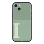 スリムプロテクションプレミアムケース with MagSafe［ オリジナル - initial two tone - I green ］
