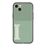 スリムプロテクションプレミアムケース with MagSafe［ オリジナル - initial two tone - I green ］