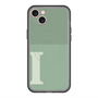 スリムプロテクションプレミアムケース with MagSafe［ オリジナル - initial two tone - I green ］