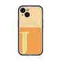 スリムプロテクションプレミアムケース with MagSafe［ オリジナル - initial two tone - J orange ］