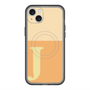 スリムプロテクションプレミアムケース with MagSafe［ オリジナル - initial two tone - J orange ］