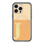 スリムプロテクションプレミアムケース with MagSafe［ オリジナル - initial two tone - J orange ］