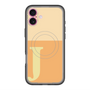 スリムプロテクションプレミアムケース with MagSafe［ オリジナル - initial two tone - J orange ］