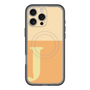 スリムプロテクションプレミアムケース with MagSafe［ オリジナル - initial two tone - J orange ］