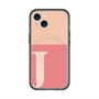 スリムプロテクションプレミアムケース with MagSafe［ オリジナル - initial two tone - J pink ］