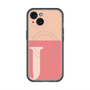 スリムプロテクションプレミアムケース with MagSafe［ オリジナル - initial two tone - J pink ］