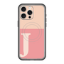 スリムプロテクションプレミアムケース with MagSafe［ オリジナル - initial two tone - J pink ］