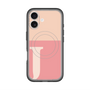 スリムプロテクションプレミアムケース with MagSafe［ オリジナル - initial two tone - J pink ］