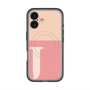 スリムプロテクションプレミアムケース with MagSafe［ オリジナル - initial two tone - J pink ］