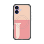 スリムプロテクションプレミアムケース with MagSafe［ オリジナル - initial two tone - J pink ］