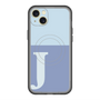 スリムプロテクションプレミアムケース with MagSafe［ オリジナル - initial two tone - J blue ］