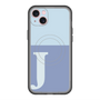 スリムプロテクションプレミアムケース with MagSafe［ オリジナル - initial two tone - J blue ］