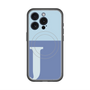 スリムプロテクションプレミアムケース with MagSafe［ オリジナル - initial two tone - J blue ］