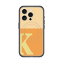 スリムプロテクションプレミアムケース with MagSafe［ オリジナル - initial two tone - K orange ］