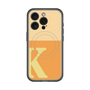 スリムプロテクションプレミアムケース with MagSafe［ オリジナル - initial two tone - K orange ］