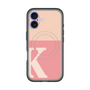スリムプロテクションプレミアムケース with MagSafe［ オリジナル - initial two tone - K pink ］