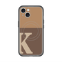スリムプロテクションプレミアムケース with MagSafe［ オリジナル - initial two tone - K brown ］